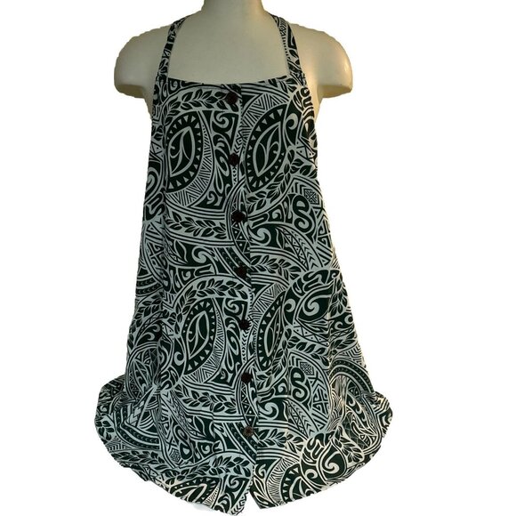 NEW Baylor BU Bears Colosseum Green Button Tank Top Summer Dress Womens M - Picture 1 of 8